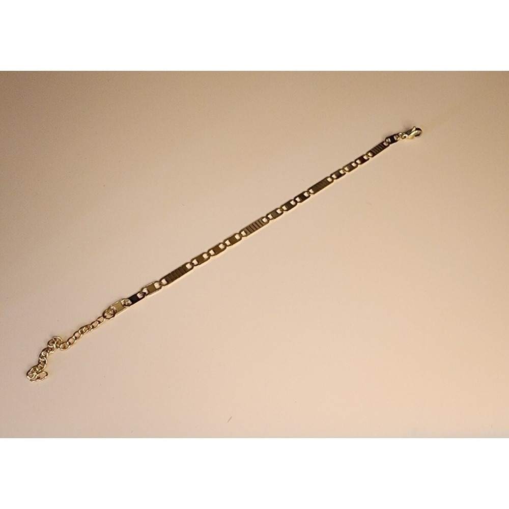 Figaro Chain Bracelet 18k Yellow Gold Plated 8MM 8" FREE $HIPPING!! - Picture 2 of 7